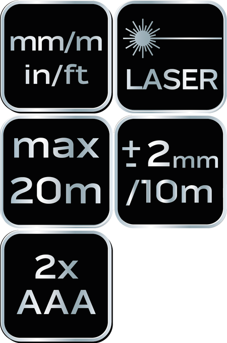 Laserový diaľkomer, rozsah práce 0,2 - 20 m od NEO TOOLS nájdeš na naravis.sk