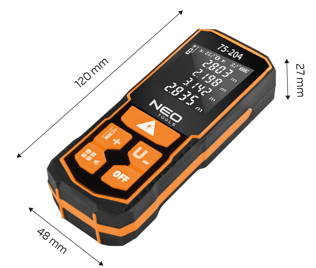 Laserový diaľkomer, rozsah 60 m, IP54 od NEO TOOLS nájdeš na naravis.sk