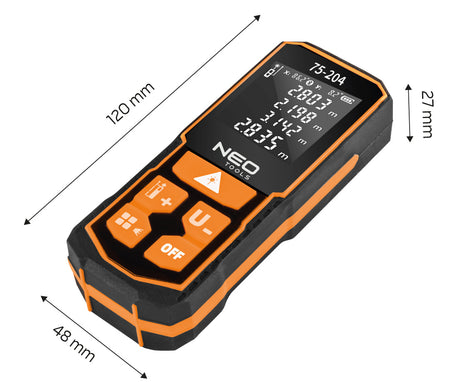 Laserový diaľkomer, rozsah 60 m, IP54 od NEO TOOLS nájdeš na naravis.sk