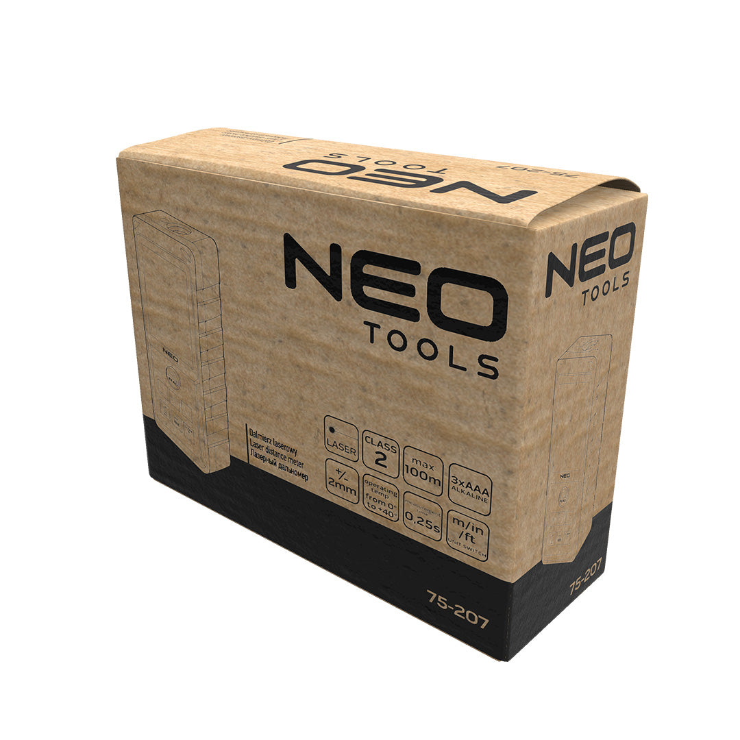 Laserový diaľkomer, rozsah 100 m, IP54 od NEO TOOLS nájdeš na naravis.sk