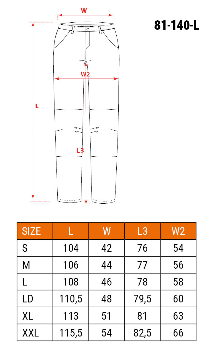 Nohavice s trakmi, biela, veľkosť L/52 od NEO TOOLS nájdeš na naravis.sk