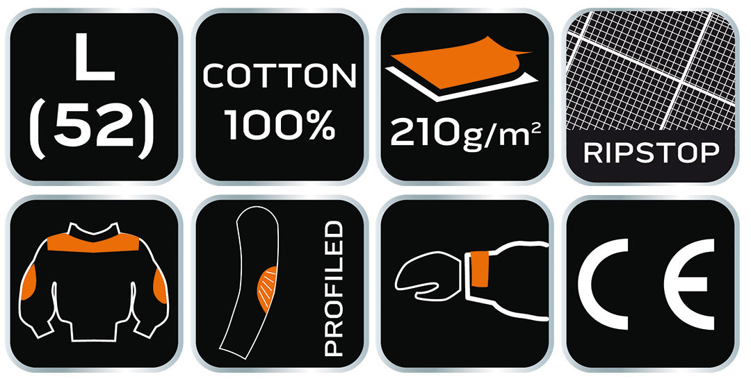 Pracovná blúzka Motosynthesis, 100% bavlna, ripstop, veľkosť L od NEO TOOLS nájdeš na naravis.sk