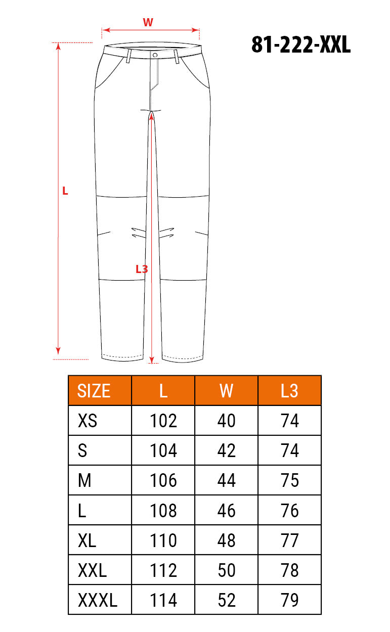 Pracovné nohavice CAMO olive, veľkosť XXL od NEO TOOLS nájdeš na naravis.sk