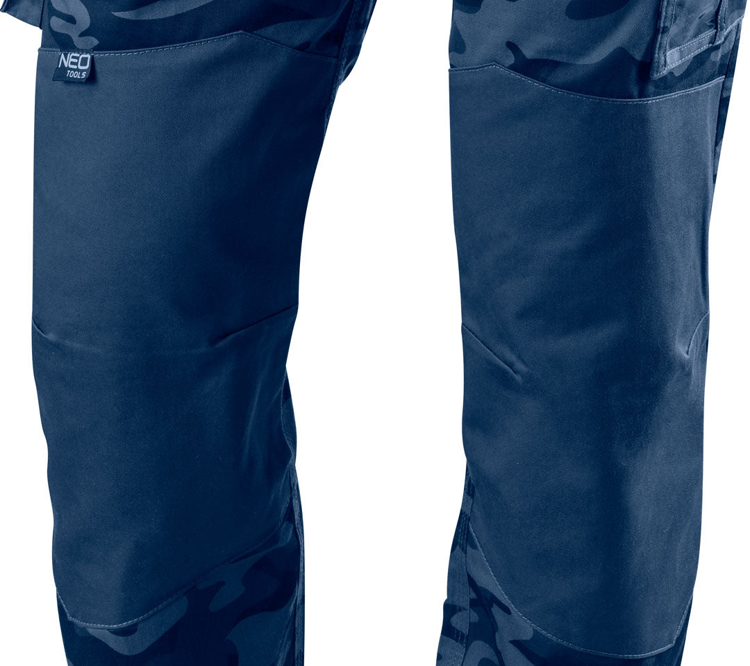 Pracovné nohavice CAMO Navy, veľkosť XXXL od NEO TOOLS nájdeš na naravis.sk
