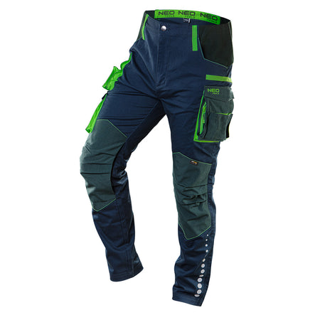 Pracovné nohavice PREMIUM, 62% bavlna, 35% polyester, 3% elastan, veľkosť M od NEO TOOLS nájdeš na naravis.sk