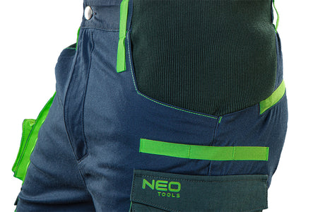 Pracovné nohavice PREMIUM, 62% bavlna, 35% polyester, 3% elastan, veľkosť S od NEO TOOLS nájdeš na naravis.sk