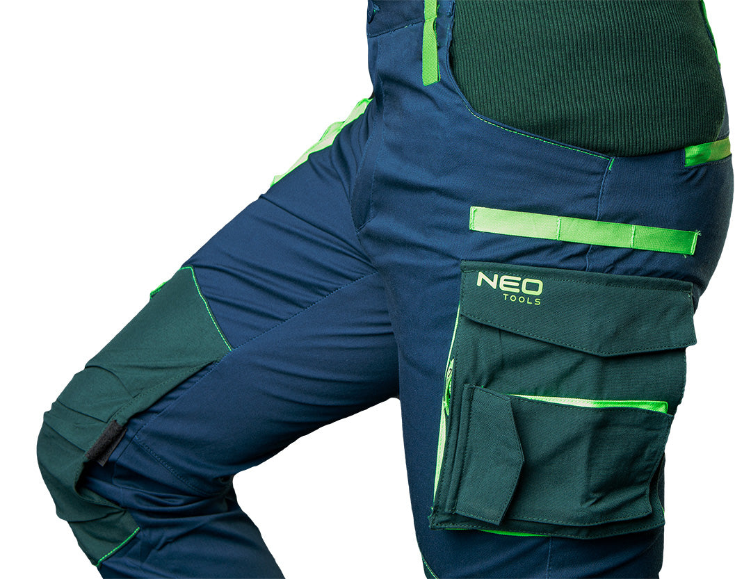 Pracovné nohavice PREMIUM, 62% bavlna, 35% polyester, 3% elastan, veľkosť XS od NEO TOOLS nájdeš na naravis.sk