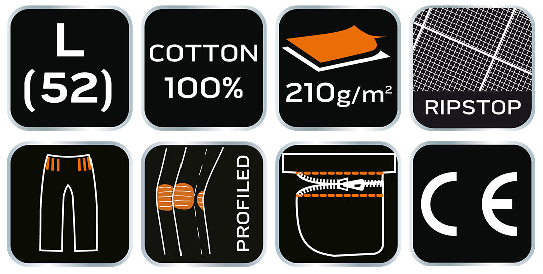 Pracovné nohavice PREMIUM, 100% bavlna, ripstop, veľkosť L od NEO TOOLS nájdeš na naravis.sk