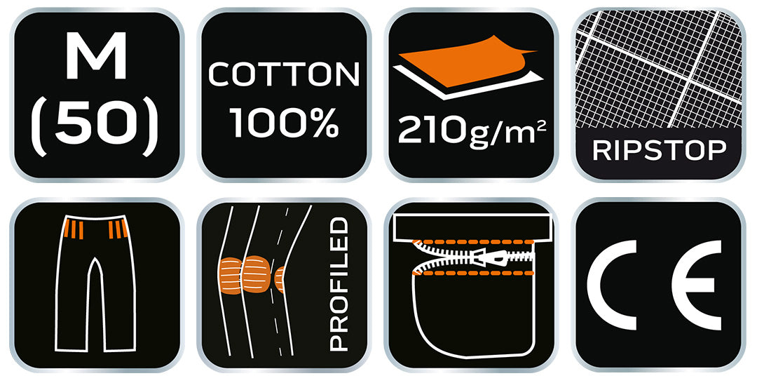 Pracovné nohavice PREMIUM, 100% bavlna, ripstop, veľkosť M od NEO TOOLS nájdeš na naravis.sk