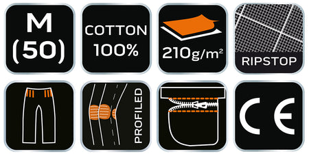 Pracovné nohavice PREMIUM, 100% bavlna, ripstop, veľkosť M od NEO TOOLS nájdeš na naravis.sk