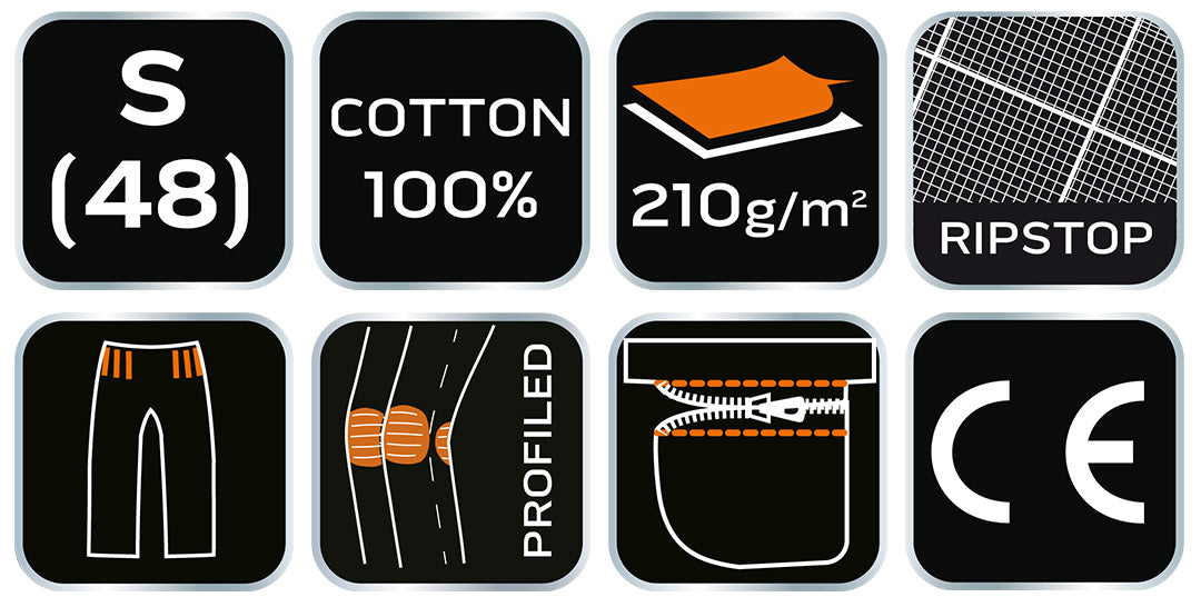 Pracovné nohavice PREMIUM, 100% bavlna, ripstop, veľkosť S od NEO TOOLS nájdeš na naravis.sk