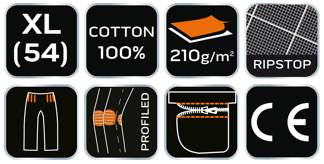 Pracovné nohavice PREMIUM, 100% bavlna, ripstop, veľkosť XL od NEO TOOLS nájdeš na naravis.sk