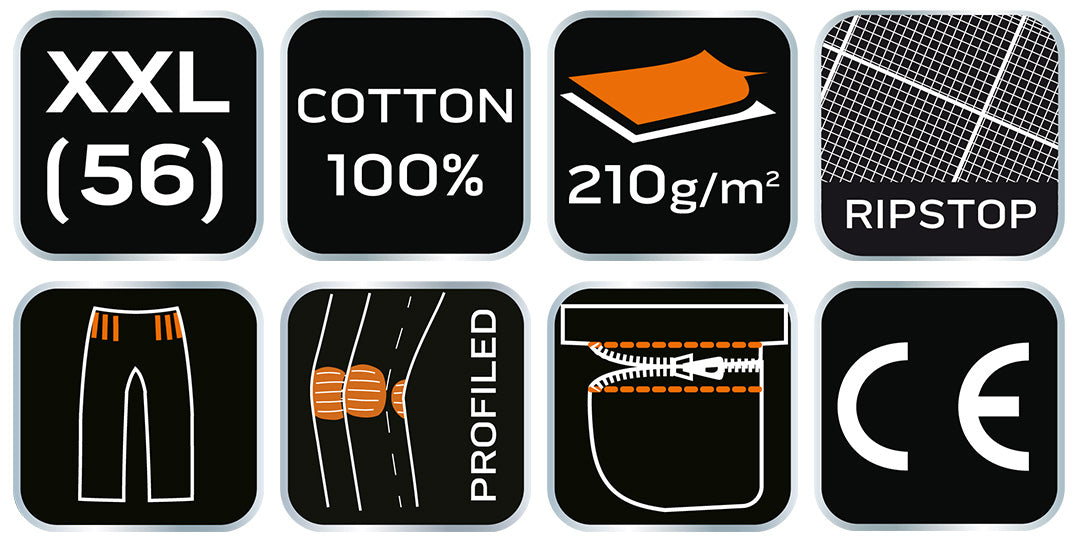 Pracovné nohavice PREMIUM, 100% bavlna, ripstop, veľkosť XXL od NEO TOOLS nájdeš na naravis.sk