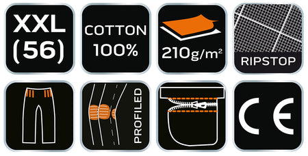 Pracovné nohavice PREMIUM, 100% bavlna, ripstop, veľkosť XXL od NEO TOOLS nájdeš na naravis.sk