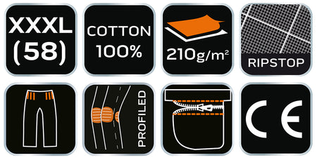 Pracovné nohavice PREMIUM, 100% bavlna, ripstop, veľkosť XXXL od NEO TOOLS nájdeš na naravis.sk