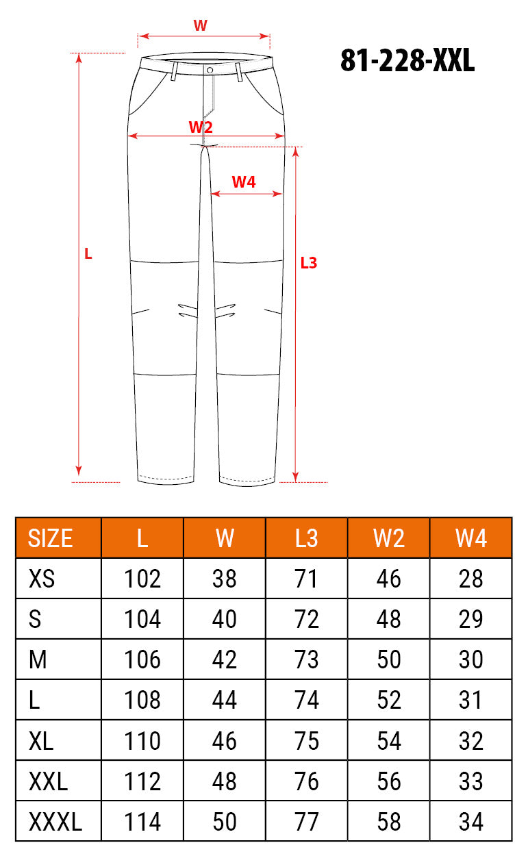 Pracovné nohavice DENIM, zosilnené kolená, veľkosť XXL od NEO TOOLS nájdeš na naravis.sk
