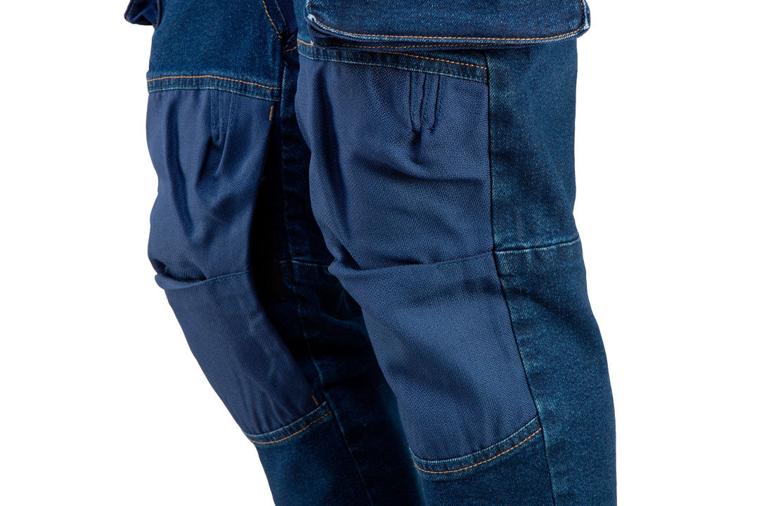 Pracovné nohavice DENIM, zosilnené kolená, veľkosť XXXL od NEO TOOLS nájdeš na naravis.sk