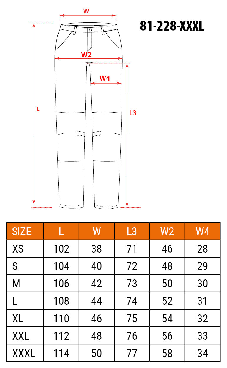 Pracovné nohavice DENIM, zosilnené kolená, veľkosť XXXL od NEO TOOLS nájdeš na naravis.sk