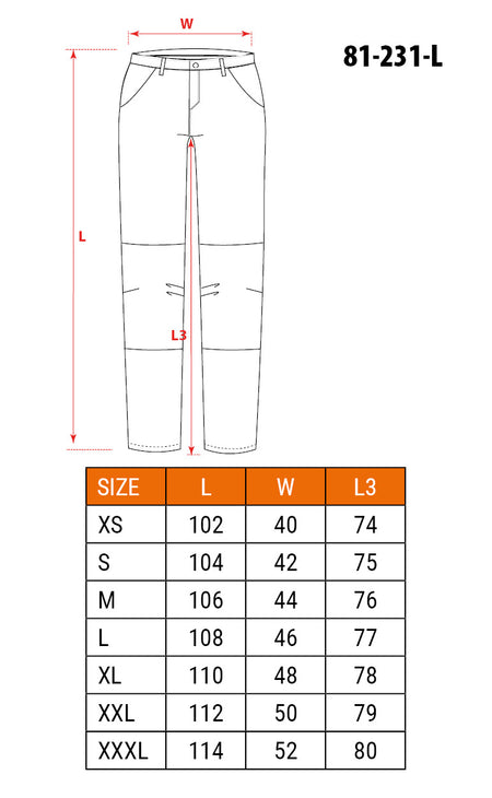 Pracovné nohavice PREMIUM, 4 way stretch, veľkosť L od NEO TOOLS nájdeš na naravis.sk