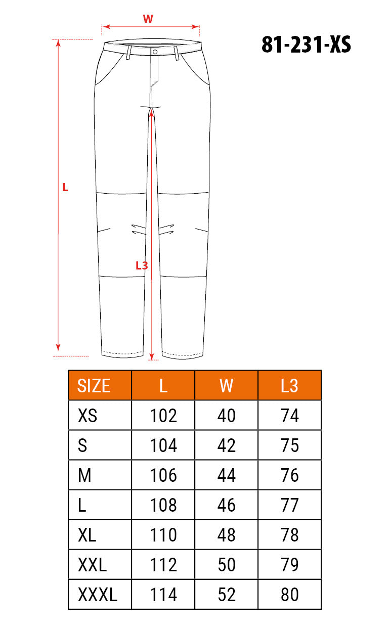 PREMIUM,4-cestné elastické pracovné nohavice, veľkosť XS od NEO TOOLS nájdeš na naravis.sk
