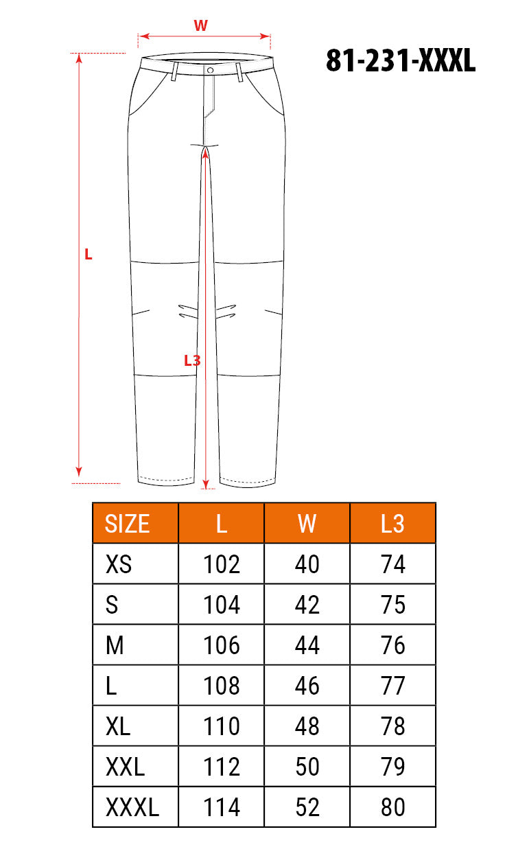 PREMIUM,4-cestné elastické pracovné nohavice, veľkosť XXXL od NEO TOOLS nájdeš na naravis.sk