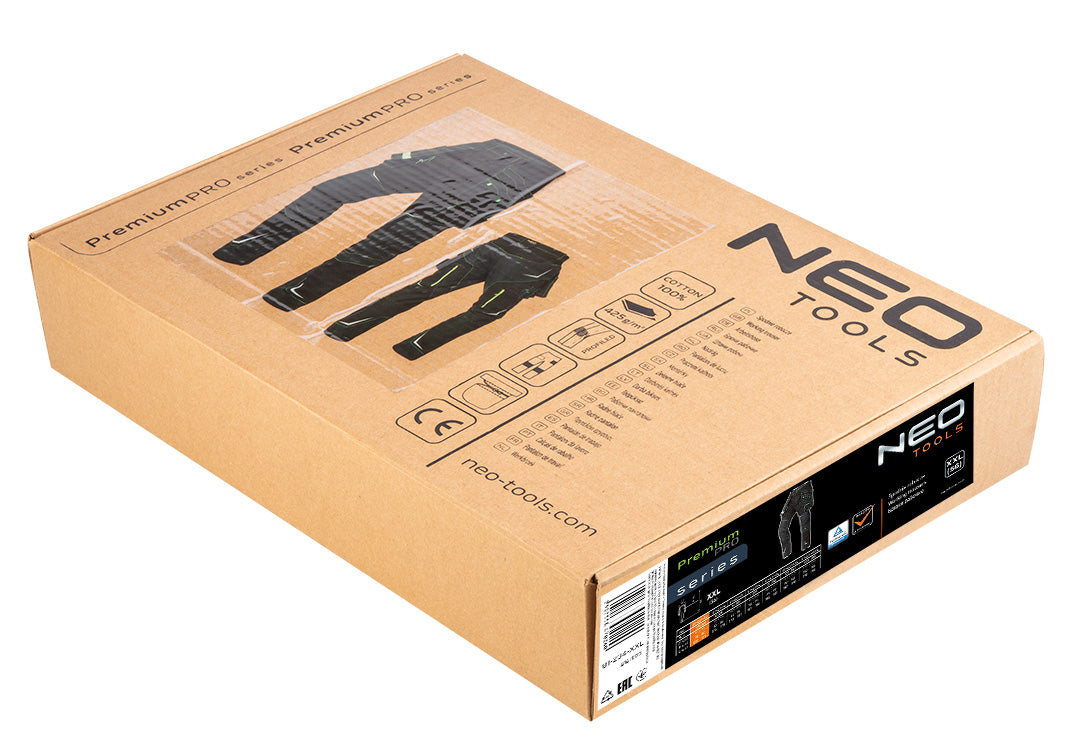 Pracovné nohavice Premium PRO, veľkosť XXL od NEO TOOLS nájdeš na naravis.sk