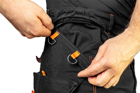 Pracovné nohavice HD Slim, odnímateľné vrecká, veľkosť XXL od NEO TOOLS nájdeš na naravis.sk
