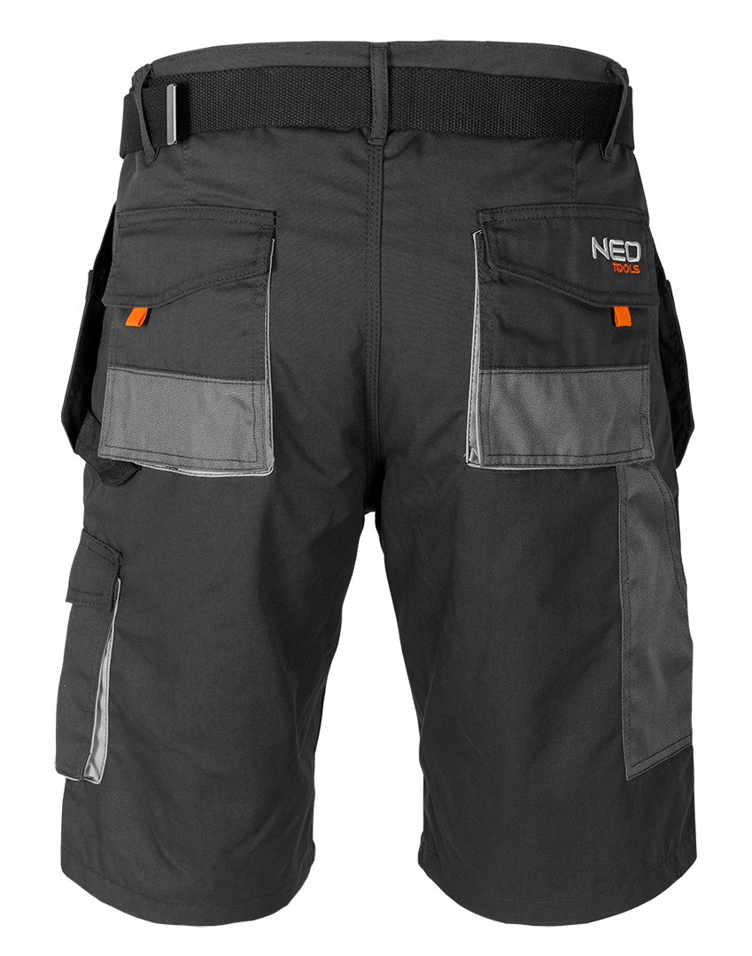 Krátke nohavice HD, opasok z vrecoviny, odopínateľné vrecká, veľkosť XXL/58 od NEO TOOLS nájdeš na naravis.sk