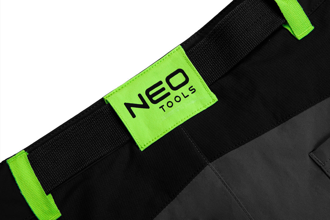 Krátke šortky PREMIUM, 4-cestný streč, čierne, veľkosť XS od NEO TOOLS nájdeš na naravis.sk