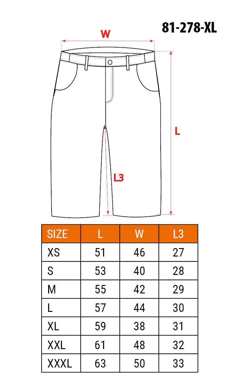 Krátke pracovné šortky HD Slim, pás, veľkosť XL od NEO TOOLS nájdeš na naravis.sk