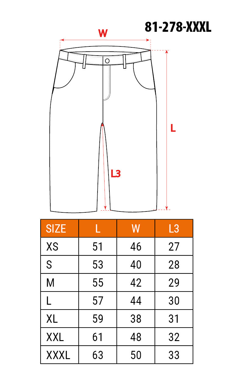 Krátke pracovné šortky HD Slim, pás, veľkosť XXXL od NEO TOOLS nájdeš na naravis.sk