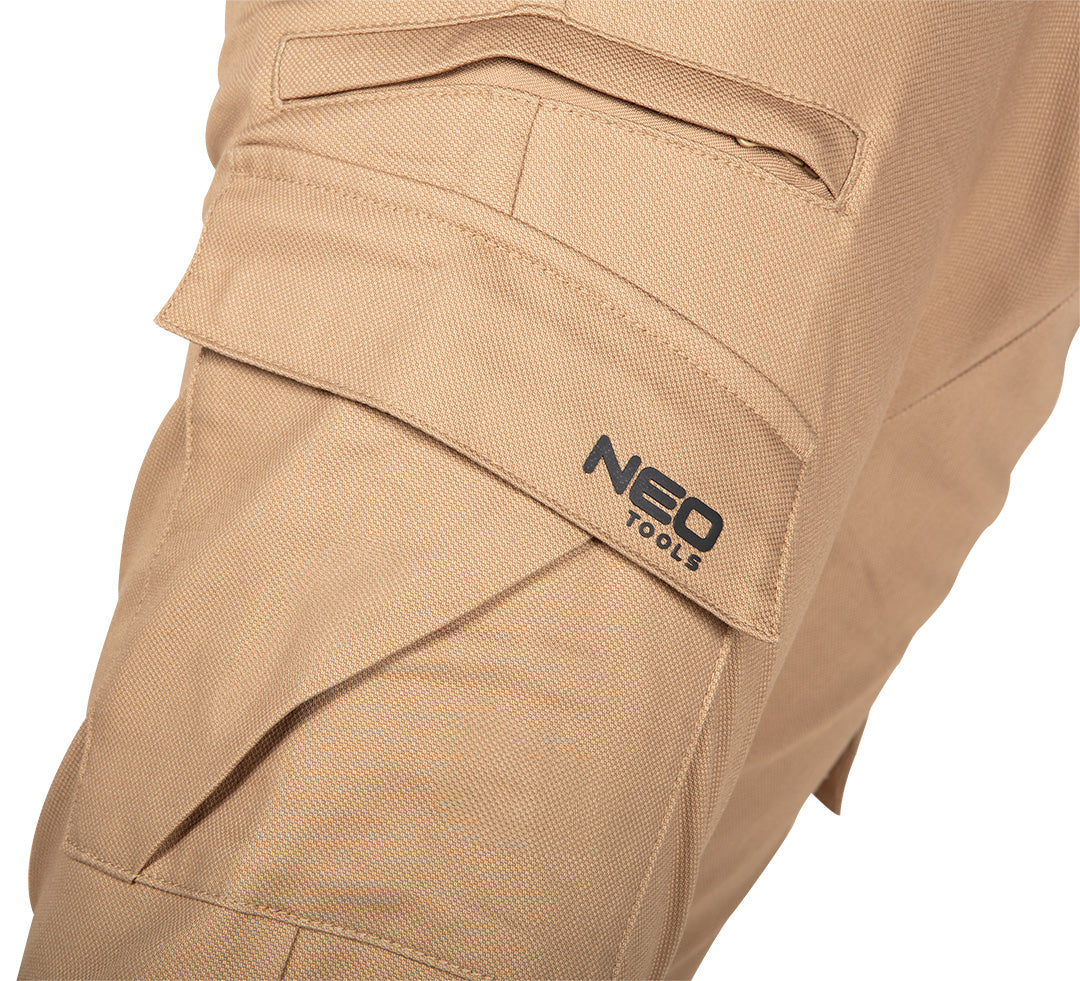 Pracovné nohavice OUTDOOR, typ jogger, béžové, veľkosť M od NEO TOOLS nájdeš na naravis.sk