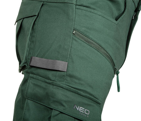 Pracovné nohavice OUTDOOR, typ jogger, zelené, veľkosť XXXL od NEO TOOLS nájdeš na naravis.sk