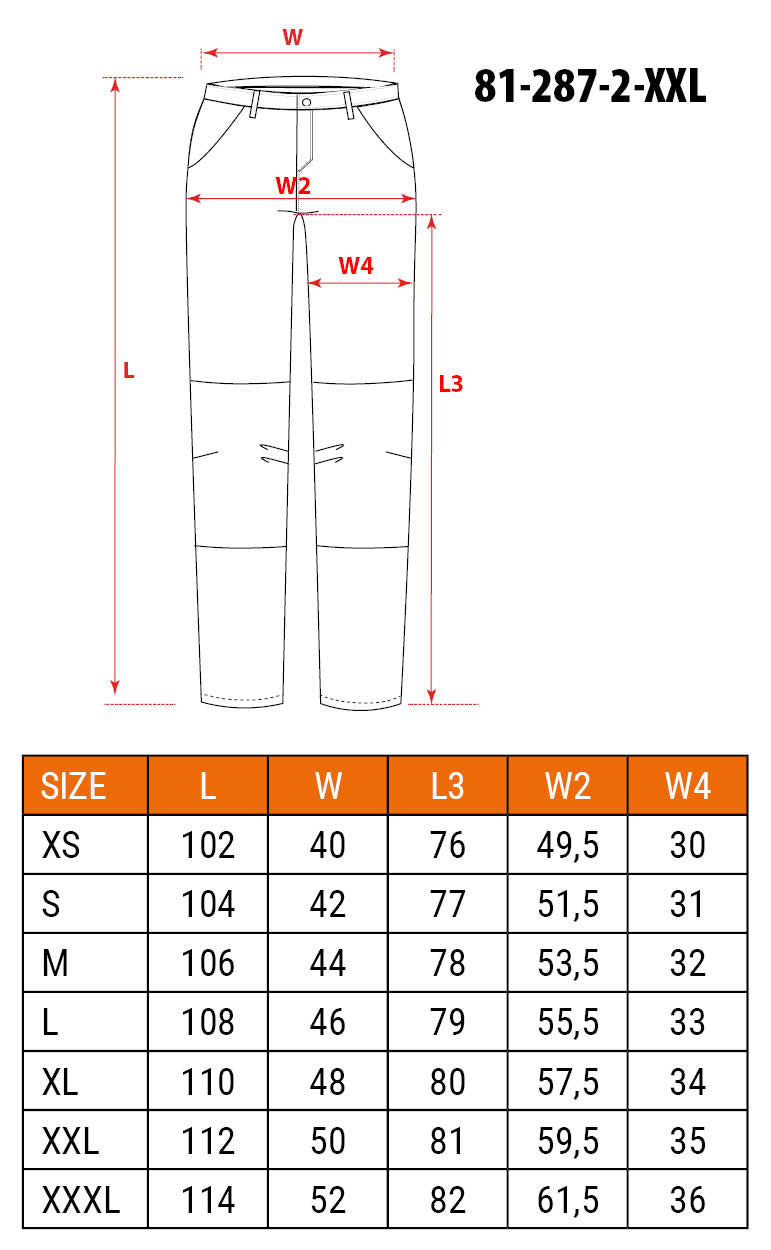 Pracovné nohavice Mix&Match, Canvas, čierne, veľkosť XXL od NEO TOOLS nájdeš na naravis.sk