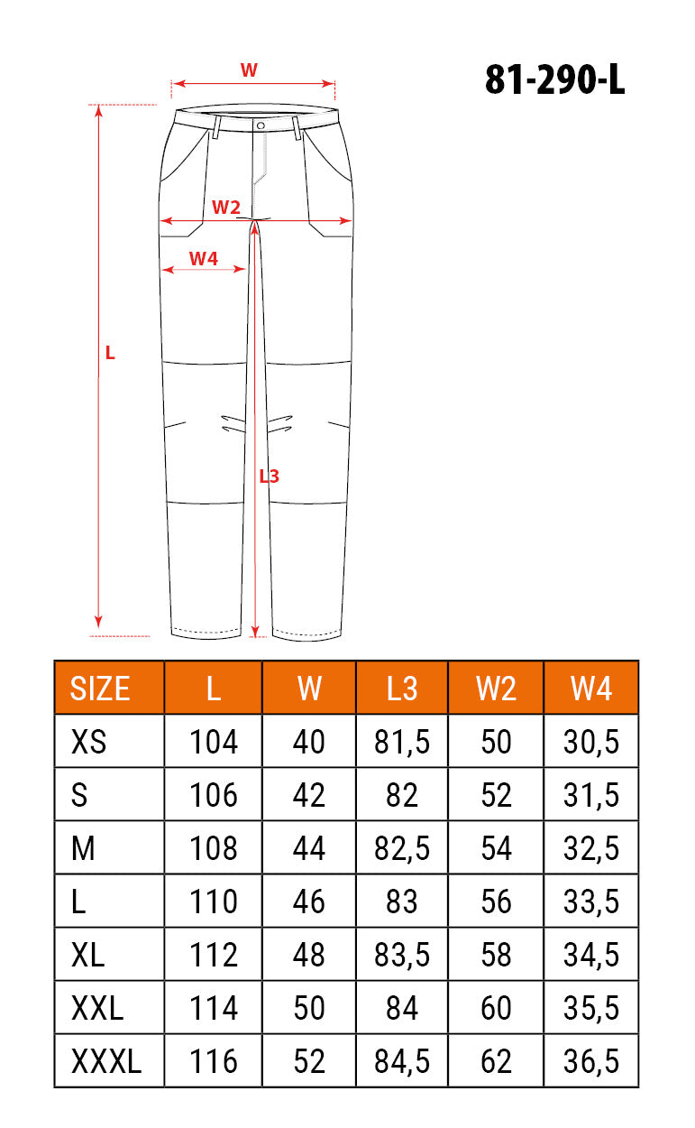 Pracovné nohavice PREMIUM, 4 way stretch, čierne, veľkosť L od NEO TOOLS nájdeš na naravis.sk