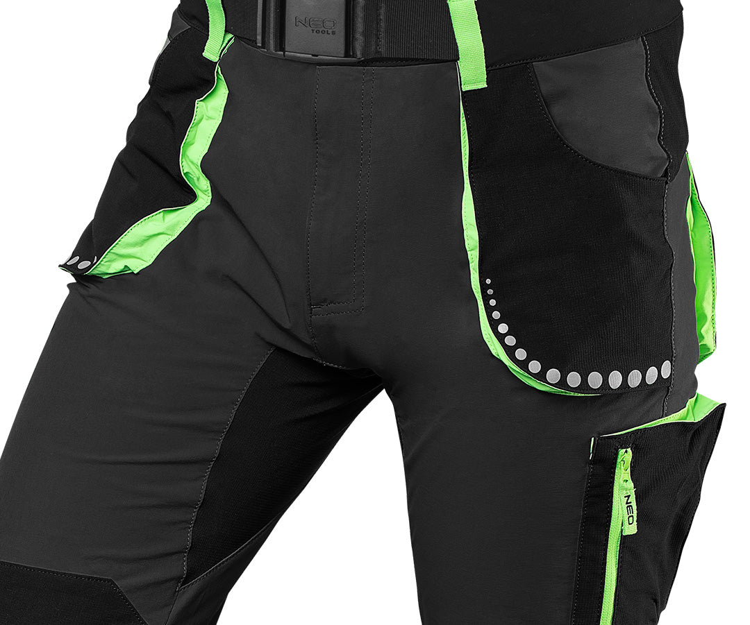 Pracovné nohavice PREMIUM, 4 way stretch, čierne, veľkosť XL od NEO TOOLS nájdeš na naravis.sk