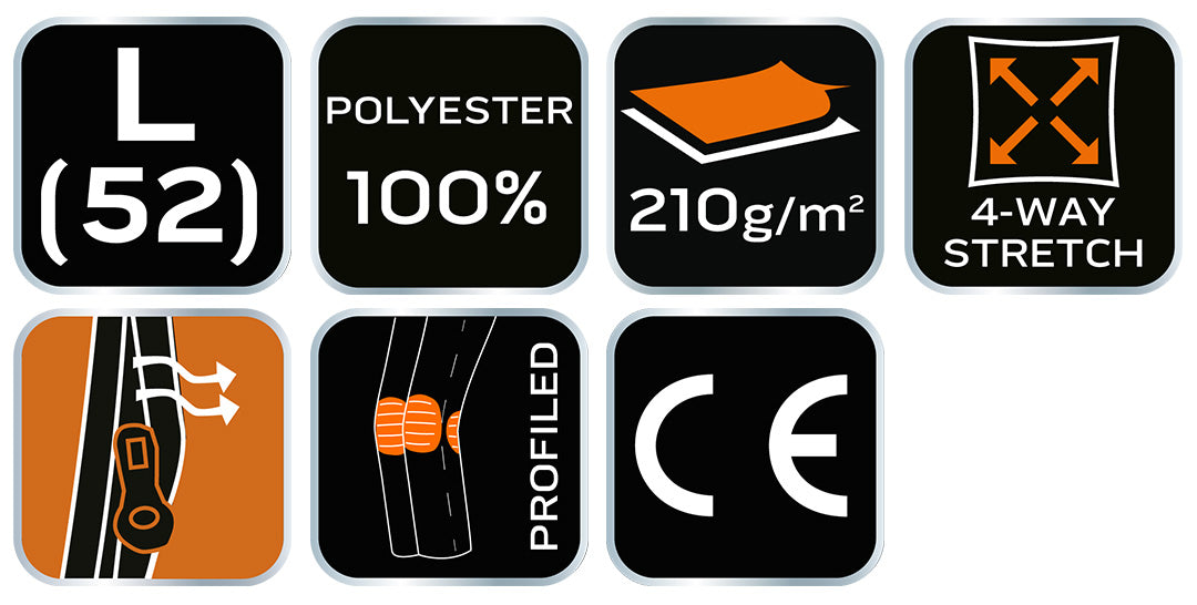 Pracovné nohavice OUTDOOR, 4-cestný elastický materiál, horčicovo šedá, veľkosť L od NEO TOOLS nájdeš na naravis.sk