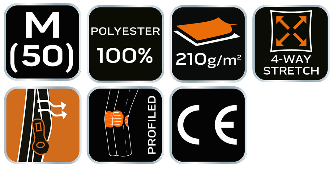 Pracovné nohavice OUTDOOR, 4-cestný elastický materiál, horčicovo sivá, veľkosť M od NEO TOOLS nájdeš na naravis.sk