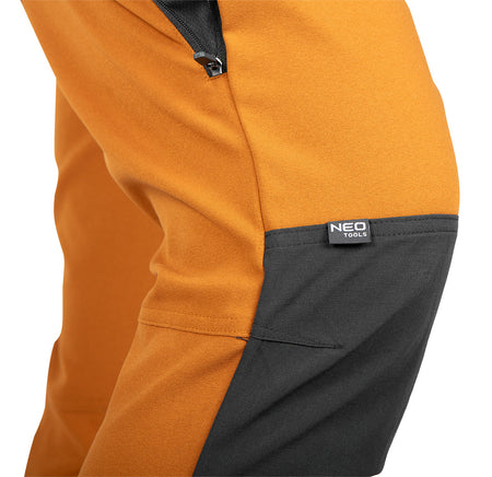 Pracovné nohavice OUTDOOR, 4-cestný elastický materiál, horčicovo šedá, veľkosť XXXL od NEO TOOLS nájdeš na naravis.sk