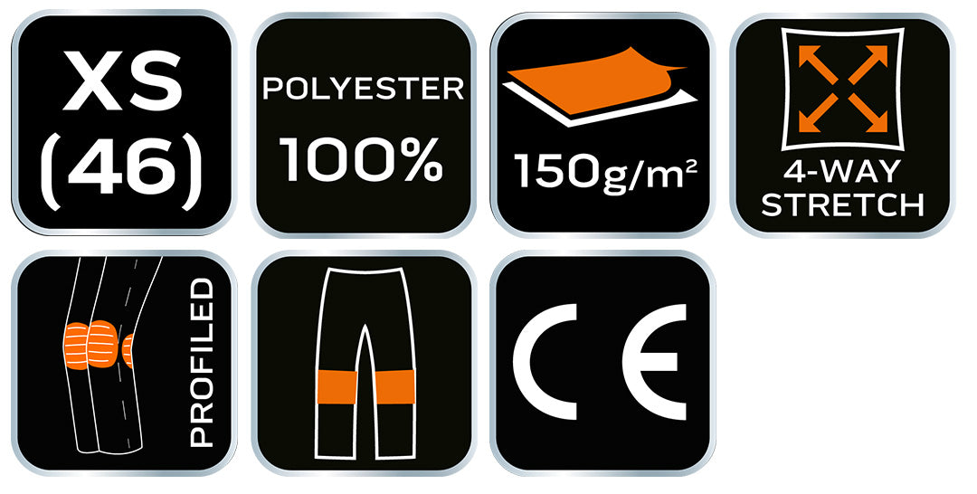 Pracovné nohavice OUTDOOR, 4-cestný elastický materiál, holubica, veľkosť XS od NEO TOOLS nájdeš na naravis.sk