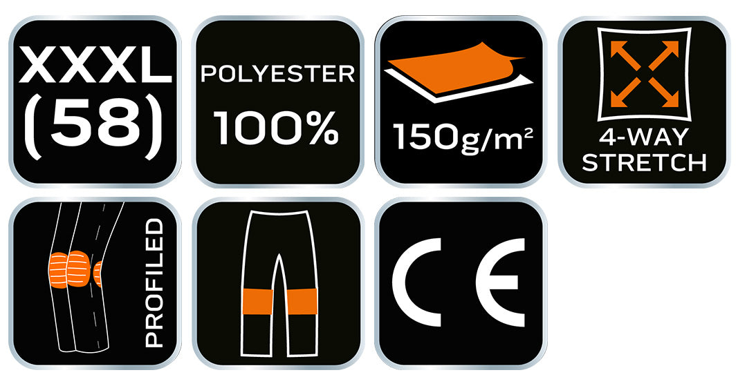 Pracovné nohavice OUTDOOR, 4-cestný elastický materiál, holub, veľkosť XXXL od NEO TOOLS nájdeš na naravis.sk