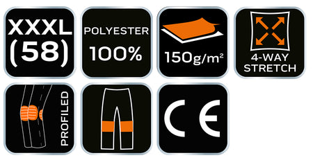 Pracovné nohavice OUTDOOR, 4-cestný elastický materiál, holub, veľkosť XXXL od NEO TOOLS nájdeš na naravis.sk