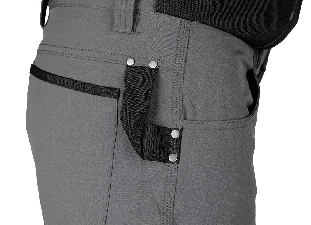 Pracovné nohavice Mix&Match, 4-cestný elastický materiál, s puzdrami, Cordura, šedá/čierna, veľkosť L od NEO TOOLS nájdeš na naravis.sk