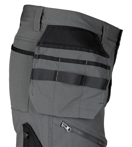Pracovné nohavice Mix&Match, 4-cestný elastický materiál, s puzdrami, Cordura, šedá/čierna, veľkosť L od NEO TOOLS nájdeš na naravis.sk