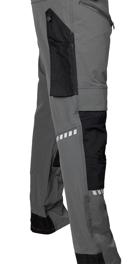 Pracovné nohavice Mix&Match, 4-cestný elastický materiál, s puzdrami, Cordura, šedá/čierna, veľkosť S od NEO TOOLS nájdeš na naravis.sk