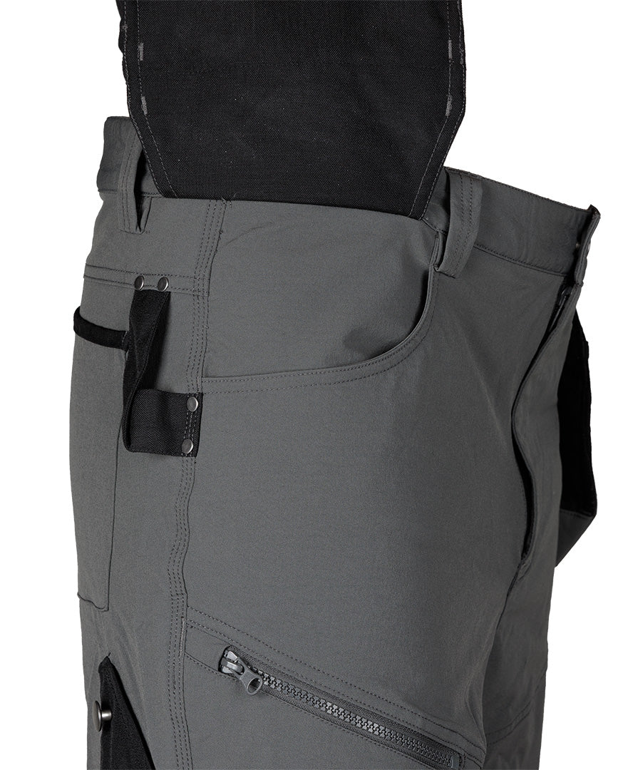 Pracovné nohavice Mix&Match, 4-cestný elastický materiál, s puzdrami, Cordura, šedá/čierna, veľkosť XS od NEO TOOLS nájdeš na naravis.sk