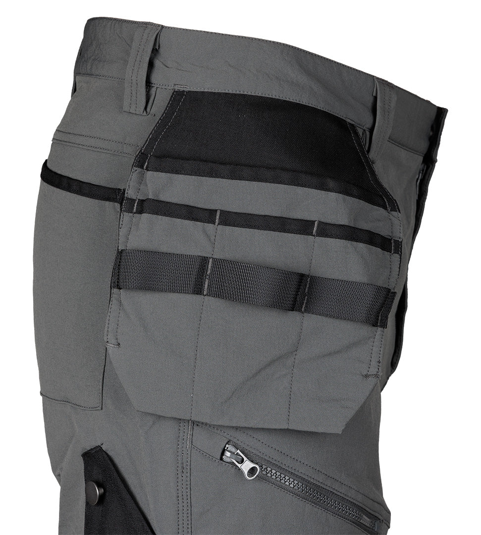 Pracovné nohavice Mix&Match, 4-cestný elastický materiál, s puzdrami, Cordura, šedá/čierna, veľkosť XS od NEO TOOLS nájdeš na naravis.sk