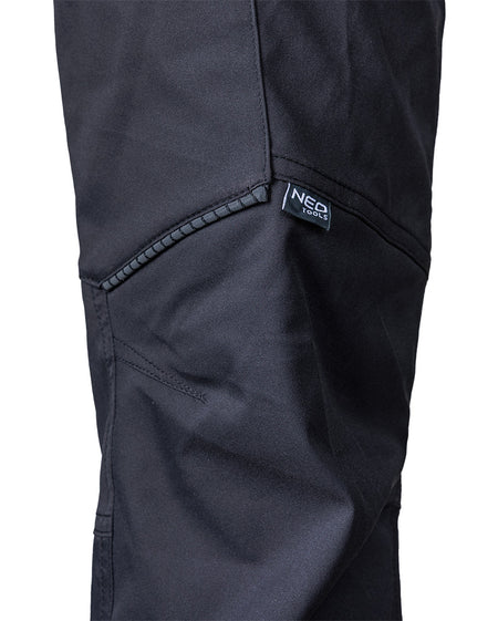 Pracovné nohavice Mix&Match, elastické, čierne, veľkosť S od NEO TOOLS nájdeš na naravis.sk