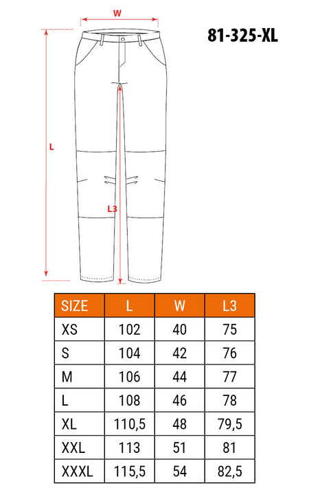 Pracovné nohavice, 100% bavlna, veľkosť XL od NEO TOOLS nájdeš na naravis.sk