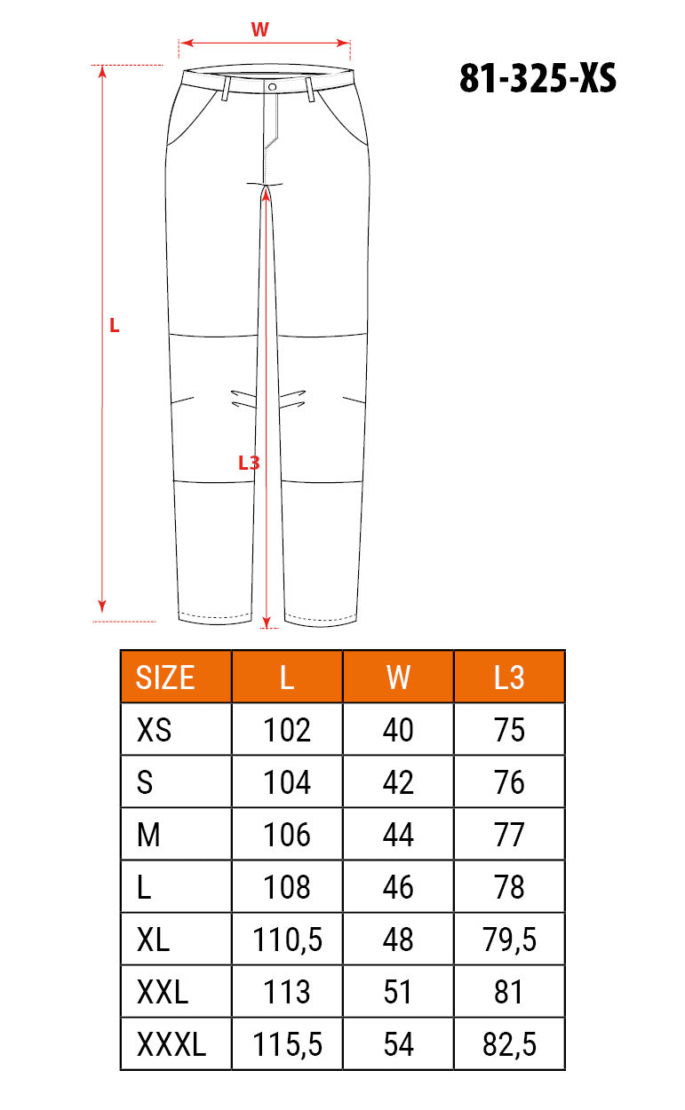 Pracovné nohavice, 100% bavlna, veľkosť XS od NEO TOOLS nájdeš na naravis.sk